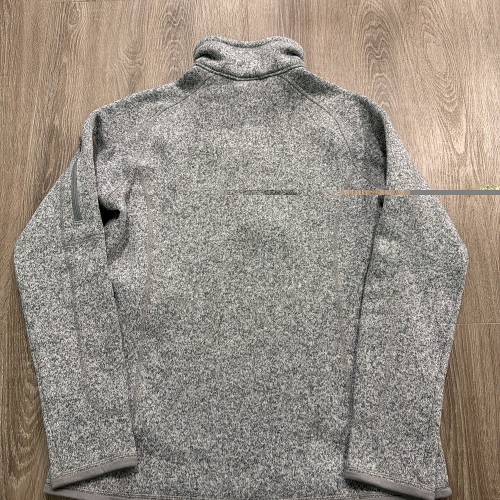 Womens Patagonia Better Sweater Large Gray Heather 1/4 Zip Fleece Pullover - Picture 12 of 12